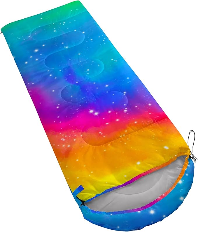 QOOMO Axolotl Cute Camping Sleeping Bags3 Season Warm &amp Cool WeatherLightweightWaterproof Sleeping Bags for Adults &amp KidsTravelingand Outdoors
