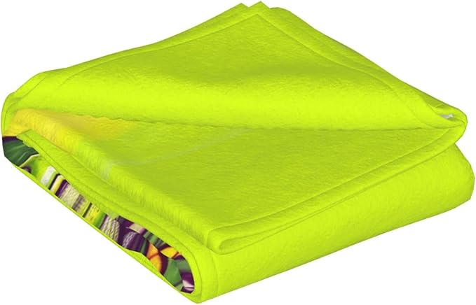 Frog in a Pond Blanket.Super Soft Flannel Blanket 80x60 inches 100% Polyester for Warmth Perfect for beds Sofas and Camping.