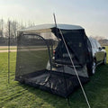 Car Awning Sun Shelter Camping SUV Rear Tent Portable Waterproof Roof Top Tent Canopy for SUV Minivan Hatchback Camping Outdoor Travel (Car Awning Sun Shelter with Mosquito Net)