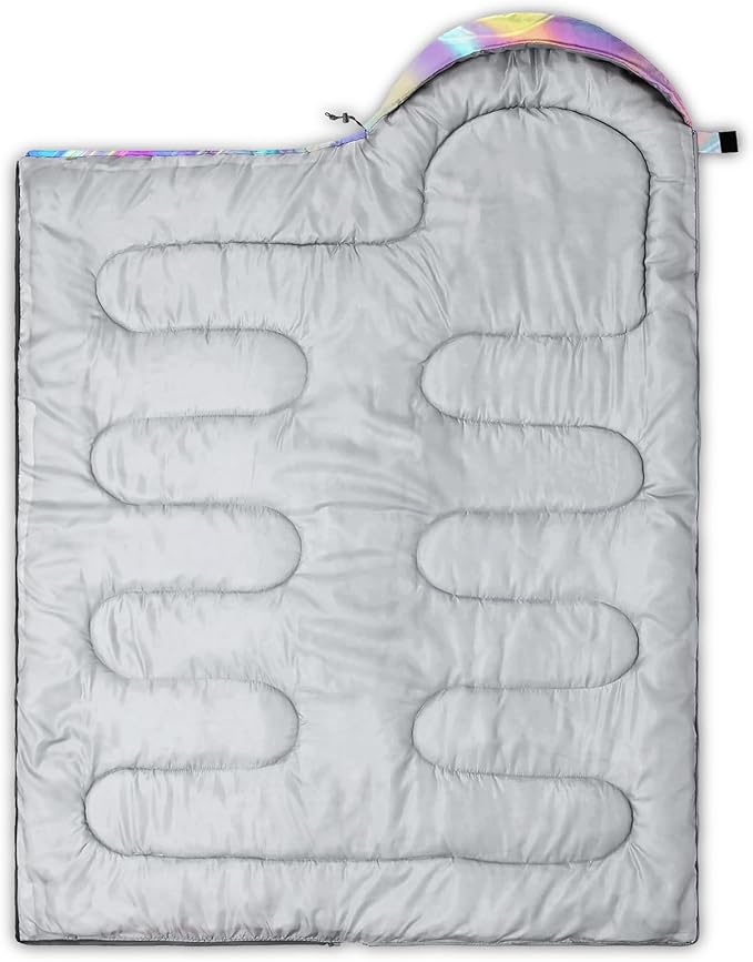 QOOMO Camping Sleeping Bags3 Season Warm &amp Cool WeatherLightweightWaterproof Sleeping Bags for Adults &amp KidsTravelingand OutdoorsCamping Gear Equipment