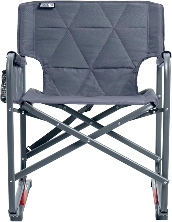 Coleman Pro Rocker Chair Easy &amp Fast Folding Up to 250lb Capacity Great for Camping Easily Portable Mussel