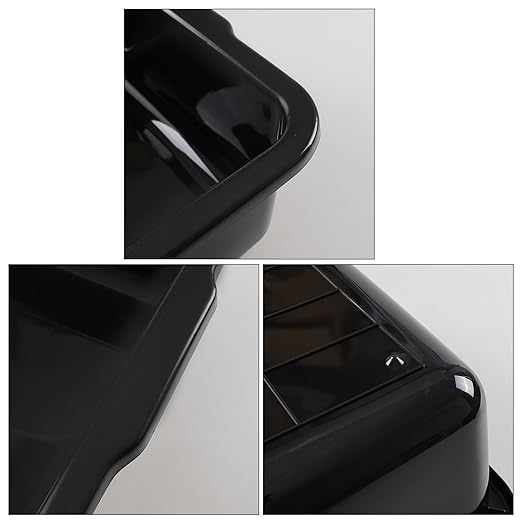 Black Commercial Bus Tubs 32 L Plastic Bus Box/Wash Basin 4 Packs
