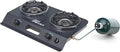 Coleman PEAK1 2-Burner Portable Camping Stove Premium 20000 BTUs Gas Stove with Adjustable Burners &amp Carry Case Great for Camping Tailgating Grilling BBQ &amp More