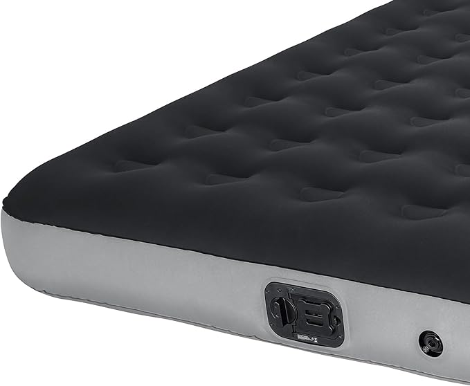 Coleman: River Gorge: 9.5 Queen Airbed - Built-in Battery Air Pump Inflatable Mattress Puncture Guard Durable Design All Terrain Indoor-Outdoor