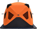 Portable Ice Fishing Shanty Large Ice Shack Windproof Ice Fishing Shelter Insulated Ice Fishing Pop-Up Tent for 3-4 Person