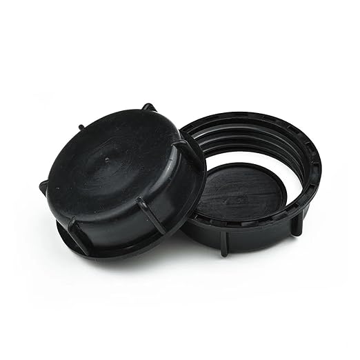 IBC Tote Lid 8 Pcs IBC Cap Adapter Coarse Thread Faucet Accessories Hose Outside Valve Cover Water Tote Tank for Industries Storage