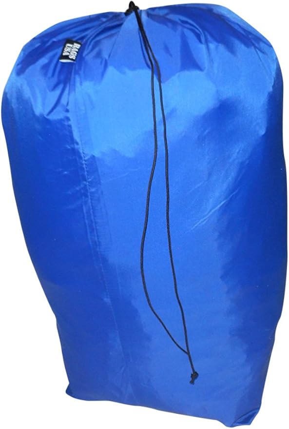 Sleeping Bag CoverJumbo Stuff Sacks Laundry Bag Made In USA. (Blue)