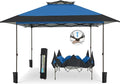 MFSTUDIO 13x13 Outdoor Pop Up Canopy TentEasy Set up Straight Leg Outdoor Canopies One Push Folding Instant Shelter Tents for BeachParty and Camping 169 Sq. Ft of Shade