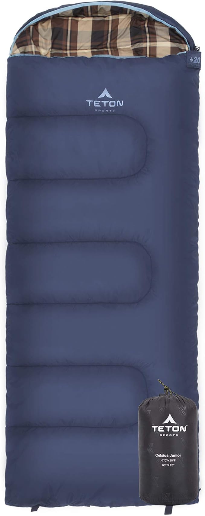 Teton Junior 20 Degree and 0 Degree Sleeping Bags. Finally Sleeping Bag for Boys Girls All Kids Warm and Comfortable for All Camping Weather and Built to Last