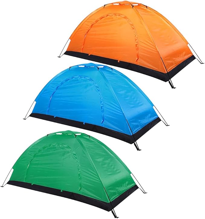 01 Camping Tent for Backpacking Single Person Personal Bivy Tent Outdoor Single Person Leisure Waterproof Tent for Camping Fishing Climbing(Blue)