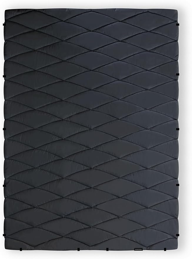 Nomadix Puffer Blanket – Water-Resistant Eco-Friendly Insulated Blanket with Snaps for Camping Beach and Travel Made from Recycled Materials