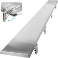 Folding Concession Shelf 72 x 12 Drop Down Concession Serving Window Stainless Steel Folding Shelf Serving Food Shelf for Windows