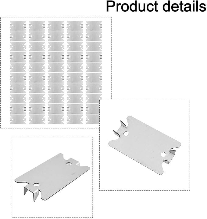 50Pack Reliable Stud Protection Plates Heavy Duty Steel for Safe Installations