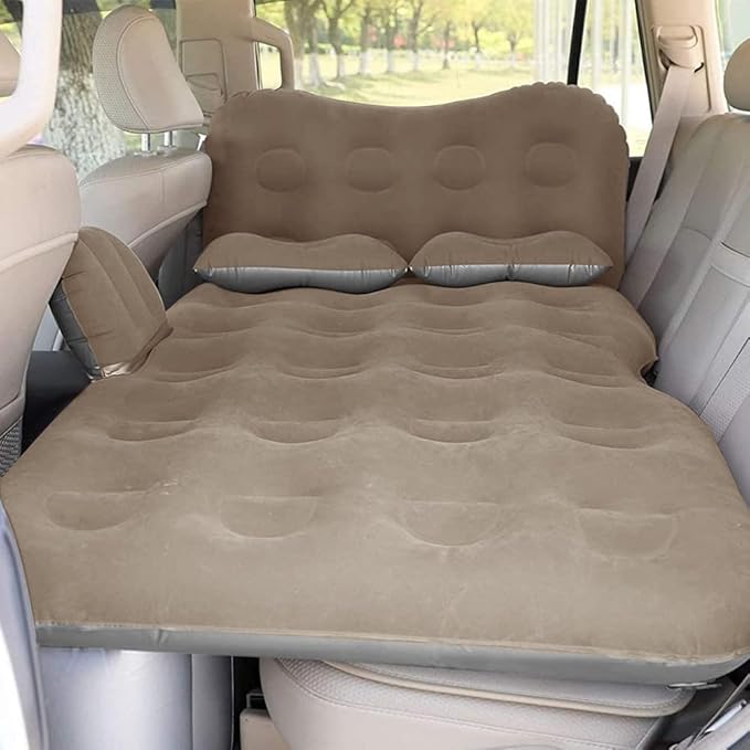 SAYGOGO Inflatable Car Air Mattress with Car Air Pump - Thickened Camping Bed Sleeping Pad for SUV Sedan Pickup Back Seat