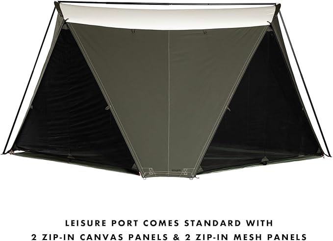 Springbar Leisure Port Canvas Canopy Shade Tent Convertible Pop-Up Shelter