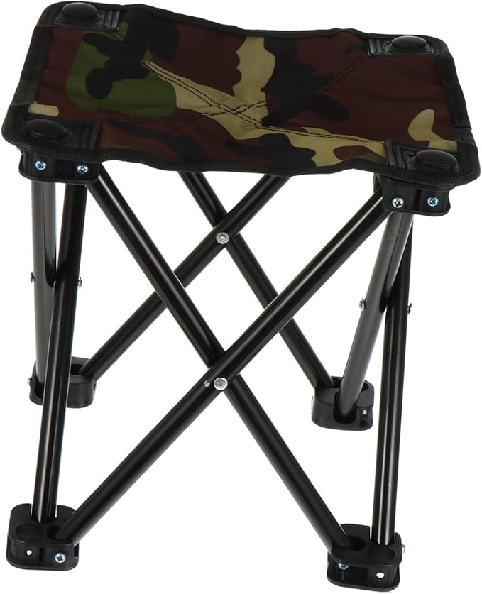 Portable Folding Fishing Stool Outdoor Camping Chair Waterproof Fabric Lightweight Design and Carry Handle for Fishing Hiking and Picnic
