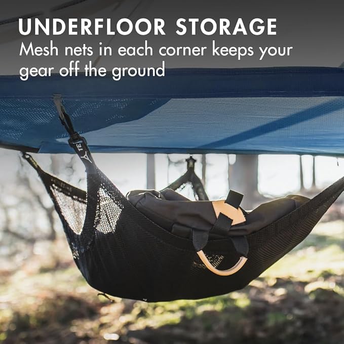 Tentsile UNA V3 Solo Tree Tent Hammock 1-Person Capacity Anti-Roll System Ratchet and Straps Included Portable Tree House Shelter Designed in The UK