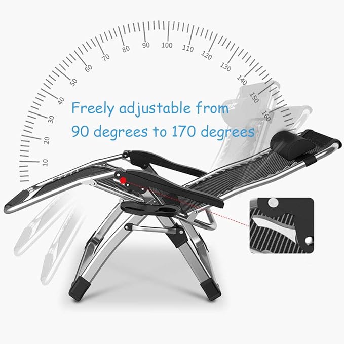 Sun Lounger Chair Lounger Portable Folding Lounge Outdoor Camping Beach G Patio Recliner Reclining with Purple Skin-Friendly Cotton Pad Capacity 150 Kg