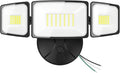 Onforu 75W Flood Lights Outdoor 7000LM Brightness Security Lights Switch Controlled 3 Adjustable Heads IP65 Waterproof 6500K Wall Mount Exterior LED Flood Light
