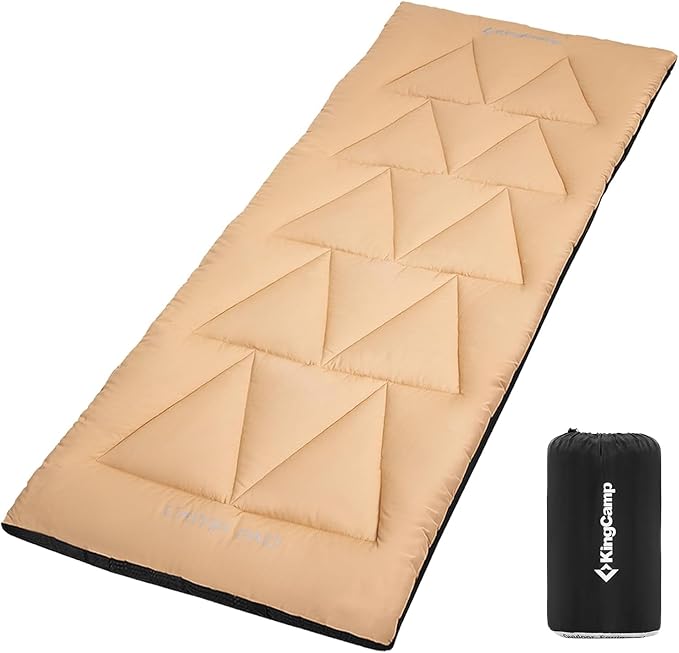 KingCamp Cot Mattress Pad Portable Lightweight Cot Mattress Non-Slip Camping Mat Soft Comfortable Non-Slip Cot Pad for Camp RV Bunk