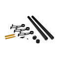Outwater 2 Diameter x 6 Feet Long Stainless Steel Bar Mount Foot Rail Kit – Matte Black Finish with Domed End Caps