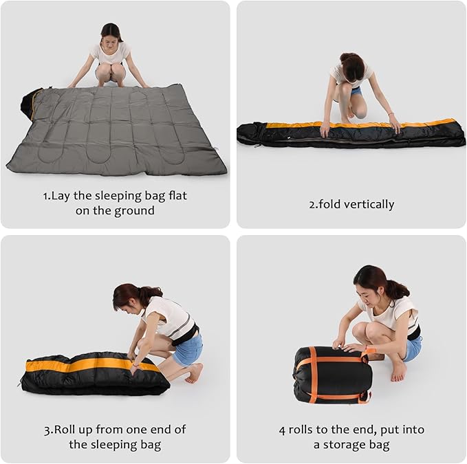 Sleeping Bags for Adults Backpacking Camping Sleeping Bag for Kids Heated Sleeping Bag for Camping Outdoor Hiking Rechargeable Lightweight Compact Camping Essentials Gear