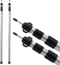 Sunnyglade 2 Pcs Adjustable Tarp Poles Silver  Telescoping Aluminum Rods Portable Awning Poles for CampingBackpackingHiking(Set of 2)
