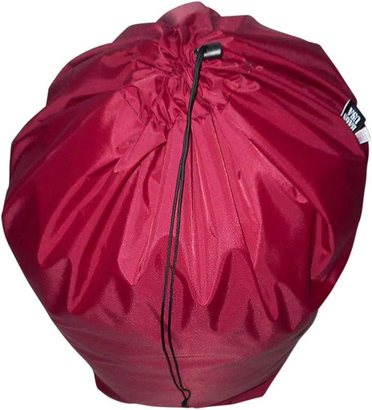 Sleeping Bag CoverJumbo Stuff Sacks Laundry Bag Made in USA. (Maroon)