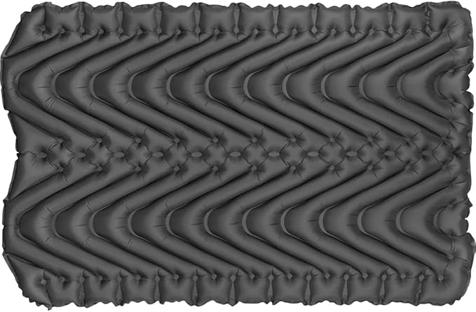 KLYMIT Insulated Double V Inflatable Sleeping Pad | Thick Lightweight Easy to Inflate Foldable Air Bed for Camping &amp Backpacking