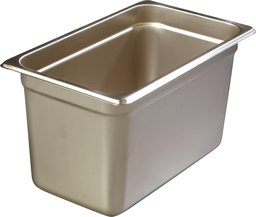 Carlisle FoodService Products Durapan Stainless Steel Pan 1/4 Size Hotel Pan for Catering Buffets Restaurants Stainless Steel 6 Inches Deep Silver (Pack of 6)