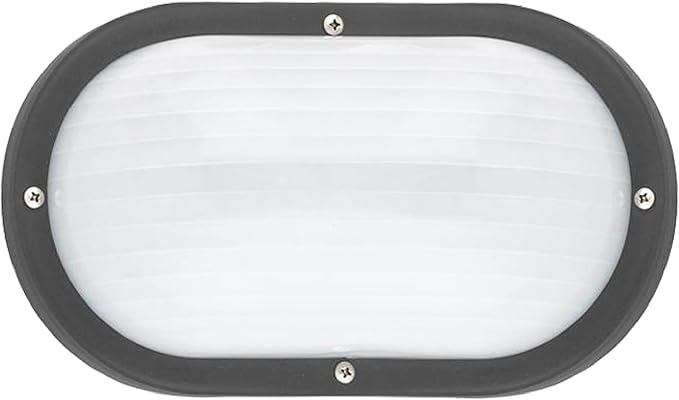 Generation Lighting 1-Light Bayside Traditional Outdoor Wall or Ceiling Lamp Black 8335-12 | Outdoor Light is Lovely Wall Lamp for Outdoor Decor | Ceiling Light Fixture Uses Standard or LED Light Bulb