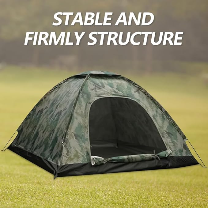 Camping Tent 2/3/4 Person Waterproof &amp Windproof Tents with Rain Fly and Carrying Bag Easy Setup Instant Family Travel Tent for Backpacking Hiking Camping