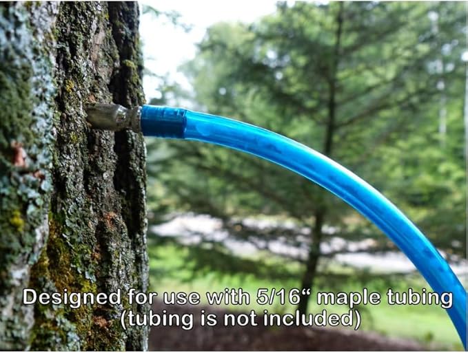 5/16 Stainless Steel Maple Tubing Spouts – Premium Tapping Spiles for Collecting Sap &amp Making Maple Syrup (10)