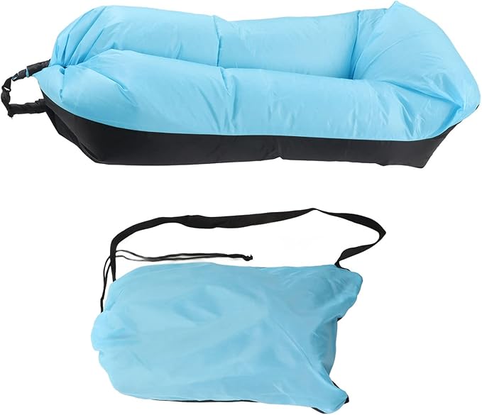 Inflatable Lounger Oxford Portable Inflatable Sofa Inflatable Couch for Camping Inflatable Beach Chair for Adults 2.3x6.1x1.7ft