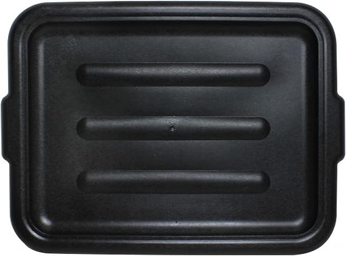 TrueCraftware- Plastic Bus Box/Tub Lid fits 20-1/2 x 15-1/2 x 5 and 20-1/2 x 15-1/2 x 7 Bus Tub Black Color- Heavy Duty Plastic Restaurant Tub Lid for Kitchen Organization Storage