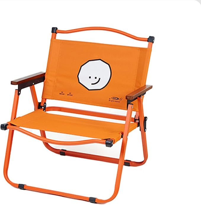 Folding Beach Chair for Adults Relax Camping Beach Chairs Foldable Armchair Lightweight Beach Chairs Supports 120 Kg for Beach Lawn ConcertOrange