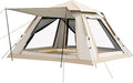 Instant Pop Up Camping Tent for 4-6 Person 2 Mesh Windows &amp 2 Doors Easy Set Up with Vestibule &amp Rainfly