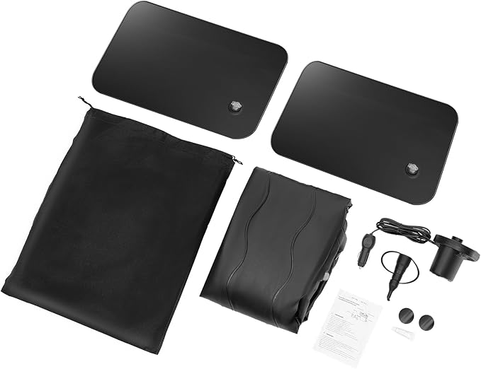 SUV/Car Air Mattress Travel Bed Flocking Inflatable Car Bed &amp2Pillow for Camping