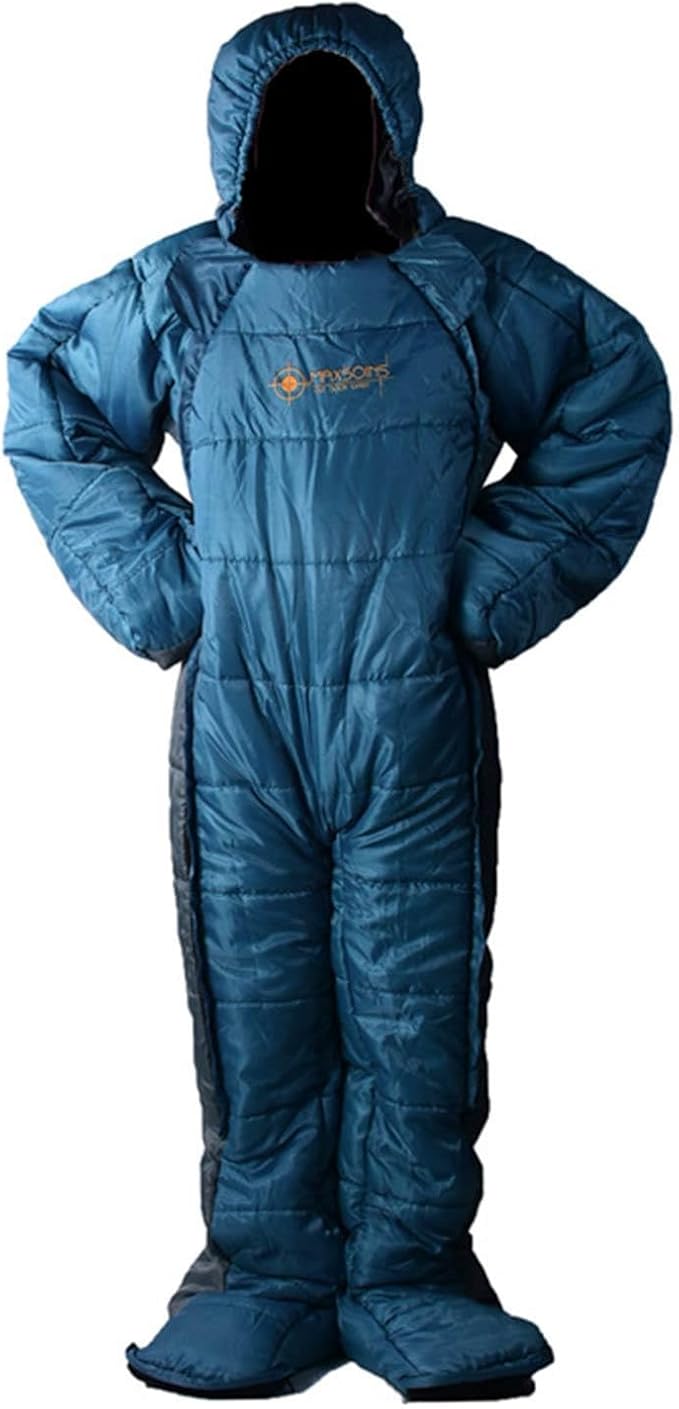 Wearable Sleeping Bag - Ultralightes Thermal Shell Windproof Cold Protection Human Cocoons Night | Mountain Basecamp Sleep Shelter Stop Alpine Snow Treks Rest Spot Use for Hiking Camping Climbing