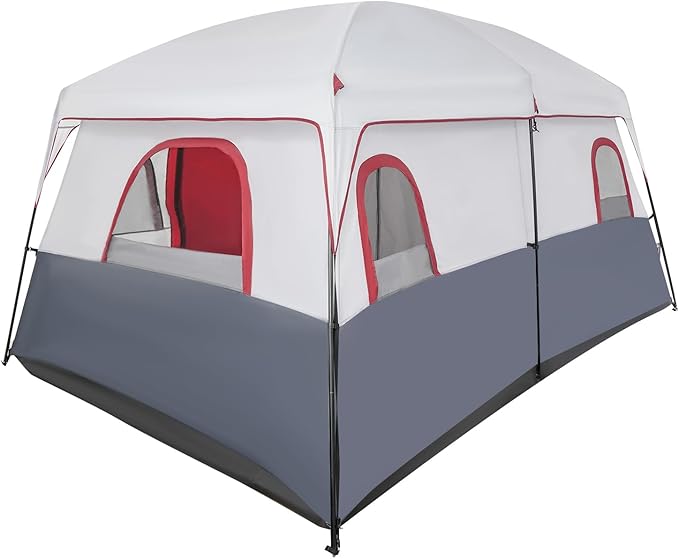 8-12 Person Camping Tent Outdoor Portable Family Cabin Tent 2 Room Easy Install Waterproof Outdoor Tent with Carrying Bag &amp Weatherproof Instant for Backpacking and Camping Hiking