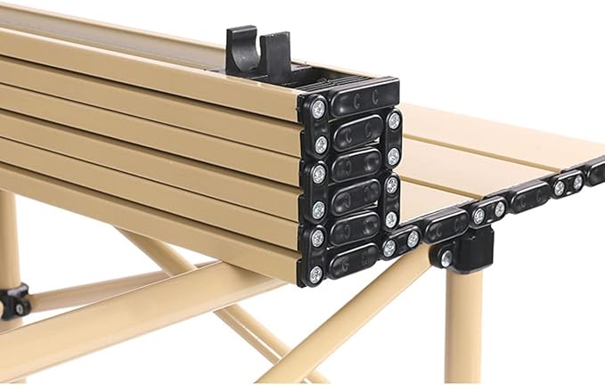 Picnic Tables Egg roll Outdoor Folding Table Chair Camping Set Aluminium Alloy BBQ Picnic Table Waterproof Reliable Folding Table Desk