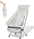 Mobi Garden High Back Camping Chair Ultralight Hiking Chair with 7075 Aluminum Frame Portable Lawn Chair with Breathable Mesh Sides &amp Attached Carry Bag for Hiking Backpacking and Festivals W
