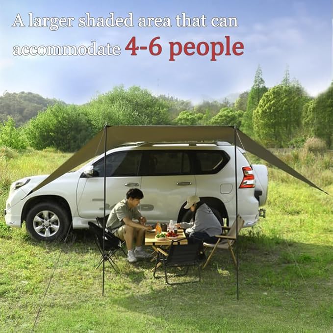 Car Camping Tent for Nissan Frontier S Car Awning Rooftop Tent Watertight Fabric Family Camping Quick Setup Portable Road Trip Accessories