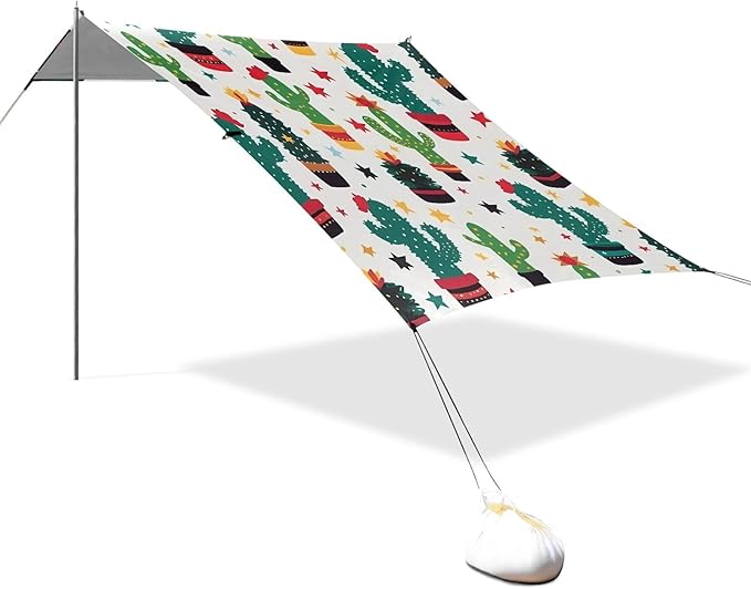 Christmas Cactus FlowerCamping Sun Shelters 9.2 x 10.5 FT Beach Canopy Tent Sun Shade with Carrying Bag for Camping Trips Fishing Backyard Fun or Picnics 21341413