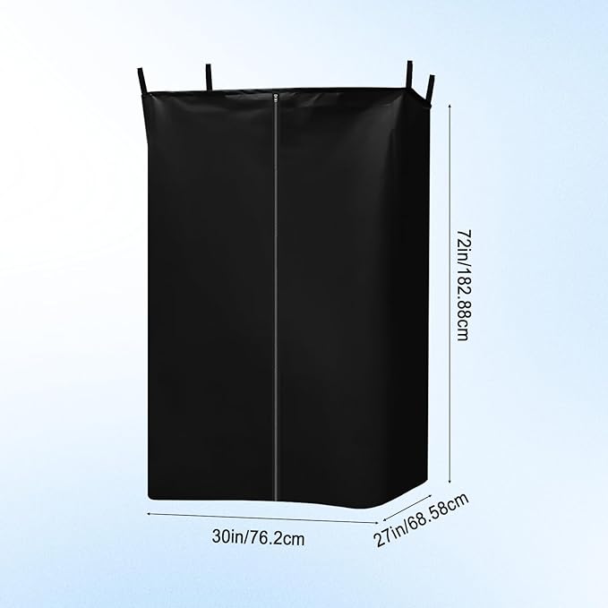 Privacy Tent for Boats Pontoon Boat Privacy Tent Hanging Changing Room with Storage Bag Install Under Bimini Top Waterproof Portable Privacy Tent Inside Outside Opened-Zipper 30 * 27 * 72