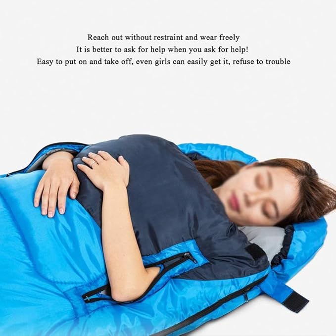 Sleeping BagLightweight Comfort Portable Great for Adults Kids Camping Backpack Hiking