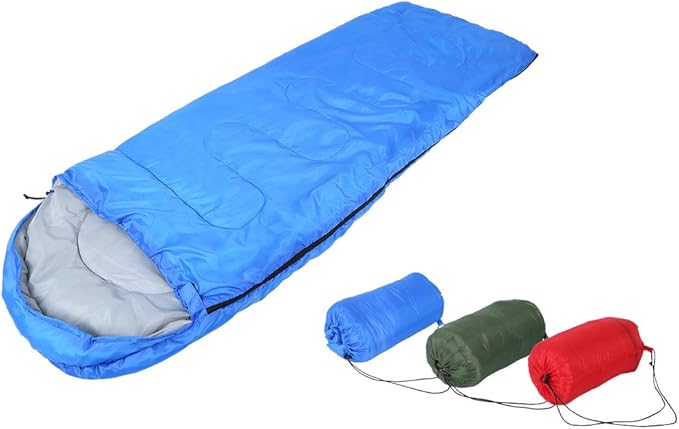 Outdoor Sleeping Bag Thermal Envelope Hooded Waterproof Sleeping Bag Lazy Bag Travel Warm Sleeping Bags Camping Hiking