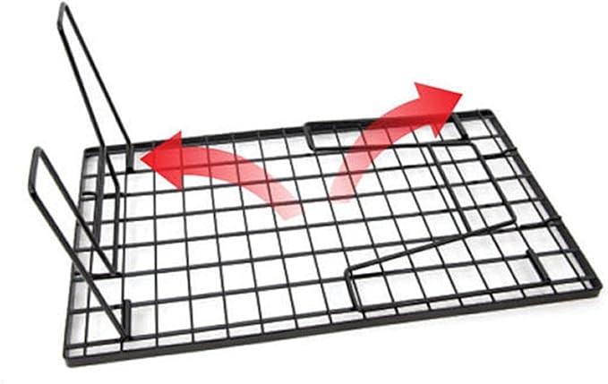 Portable Folding Table with Multifunctional Campfire Grill Storage Rack for Outdoor Patio Hiking Barbecue Picnic