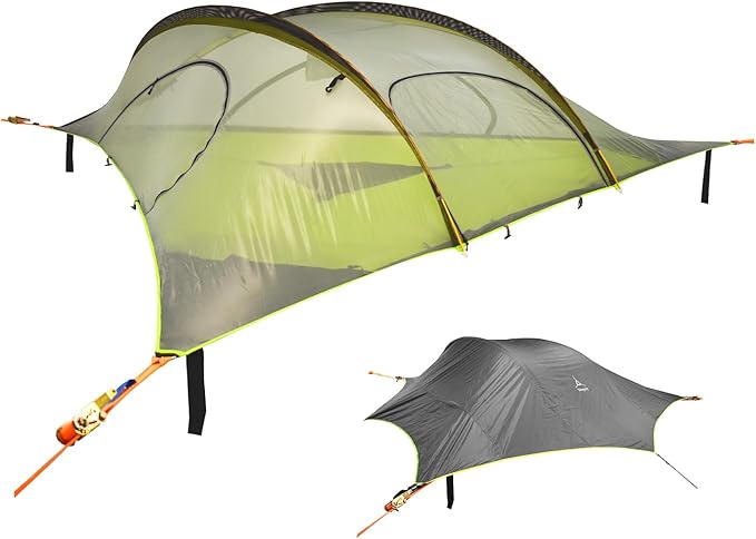 Tentsile Stingray V3 Tree Tent Camping Hammock Tent 3P Capacity Portable Tree House Shelter for Campers Backyards Campgrounds Designed in The UK