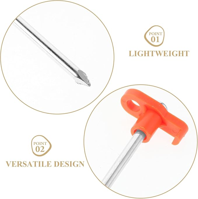 Angoily 20pcs Glow-in-The-Dark Camping Tent Stakes 6 * 180mm Metal Ground Pegs Outdoor Hiking Windproof Tent Anchors Tarps and Shelters